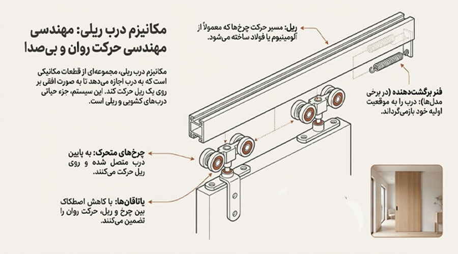 مکانیزم درب ریلی