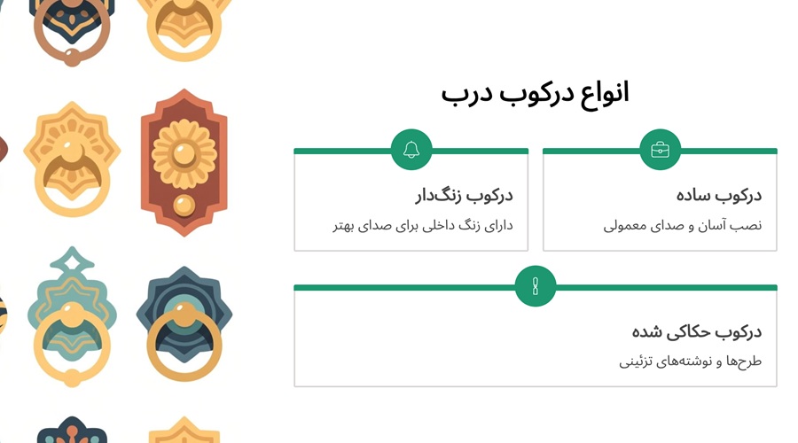 انواع درکوب درب