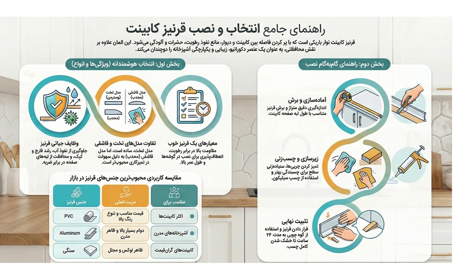انتخاب قرنیز کابینت