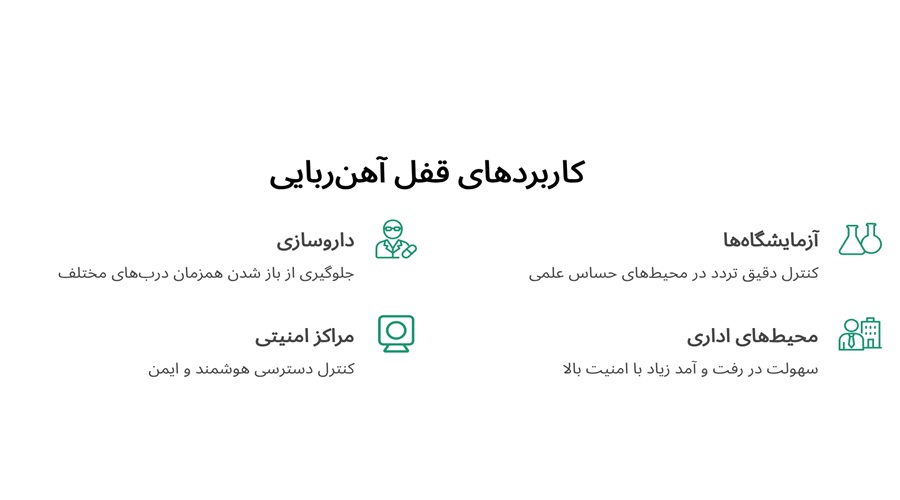 کاربرد قفل آهنربایی