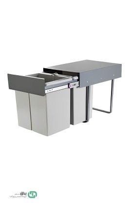 سطل زباله ریلی دو مخزن بزرگ آذین - Azin