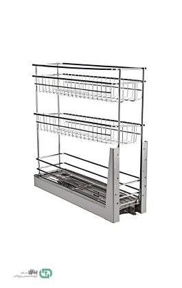 سبد جا بطری و حبوبات سه طبقه آذین - Azin